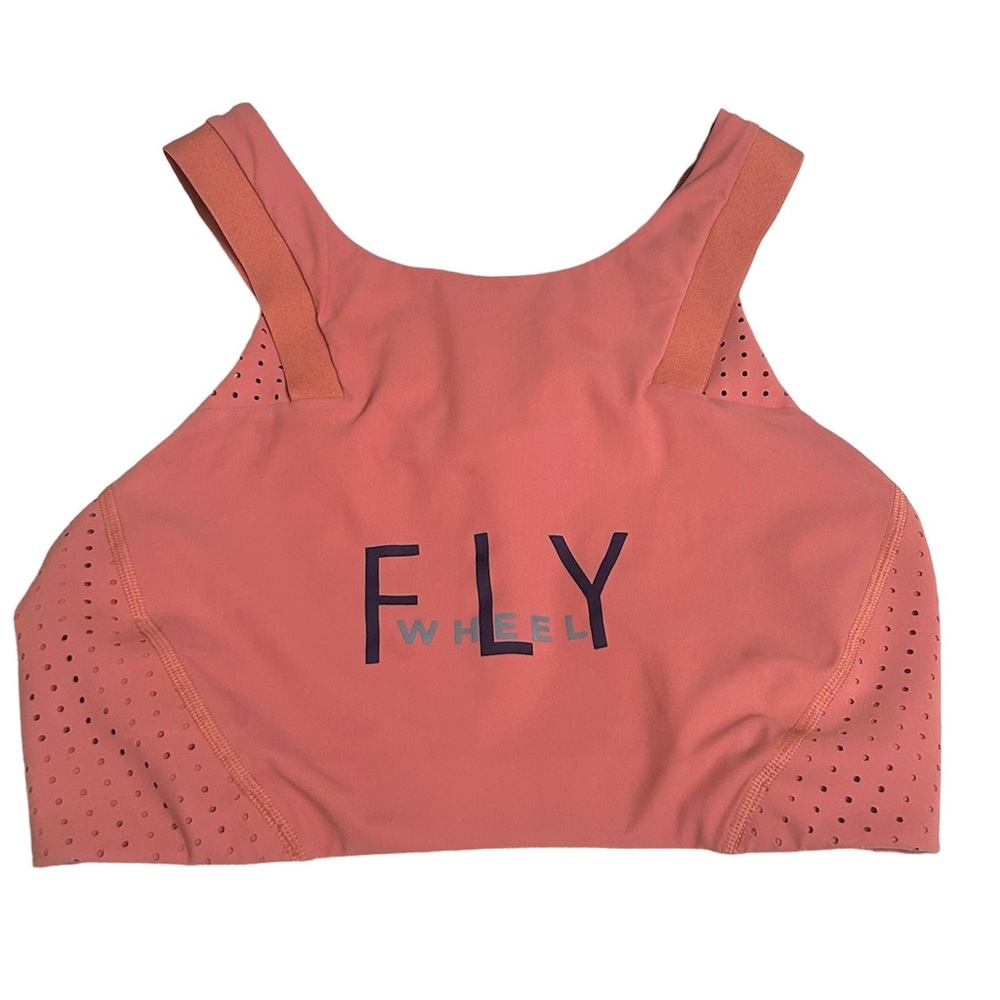 *Limited Edition* Lululemon X Fly Wheel Pink Graphic Racerback Sports Bra Size 6